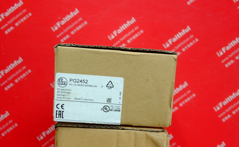 Ifm PG2452 IFM Pressure Sensor PG-100-REB12-MFRKG with Analog Display/US/ /P
