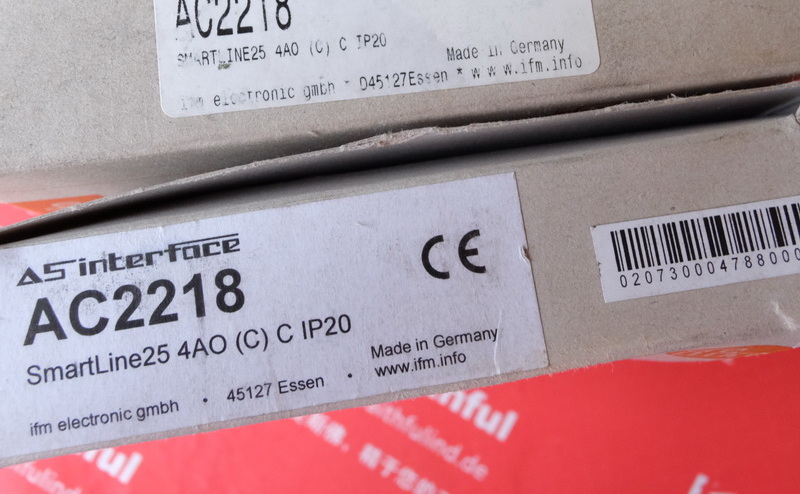 Ifm AC2218 IFMAS-Interface control cabinet module SmartLine25 4AO (C) C IP20