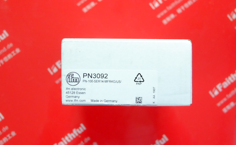 Ifm PN3092 IFM Pressure Sensor with Display PN-100-SER14-MFRKG/US/V