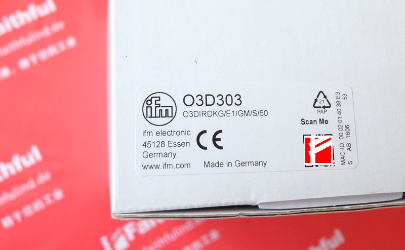 Ifm O3D303 IFM3D Imaging System O3DIRDKG/E1/GM/S/60