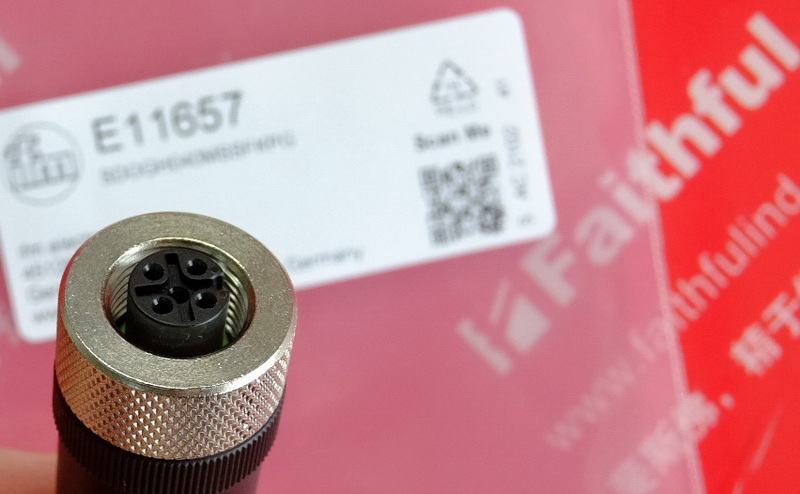 Ifm E11657 IFM Wiring Socket SDOGH040MSSFKPG
