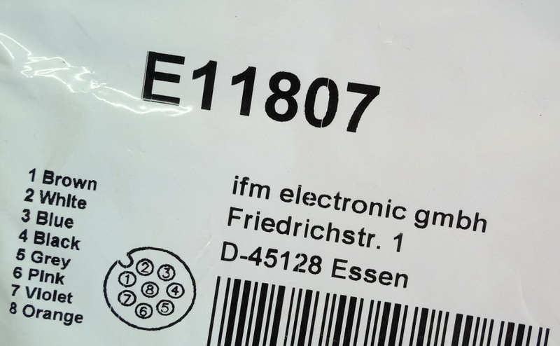 Ifm E11807 IFM with socket connection cable ADOGH080MSS0005H08