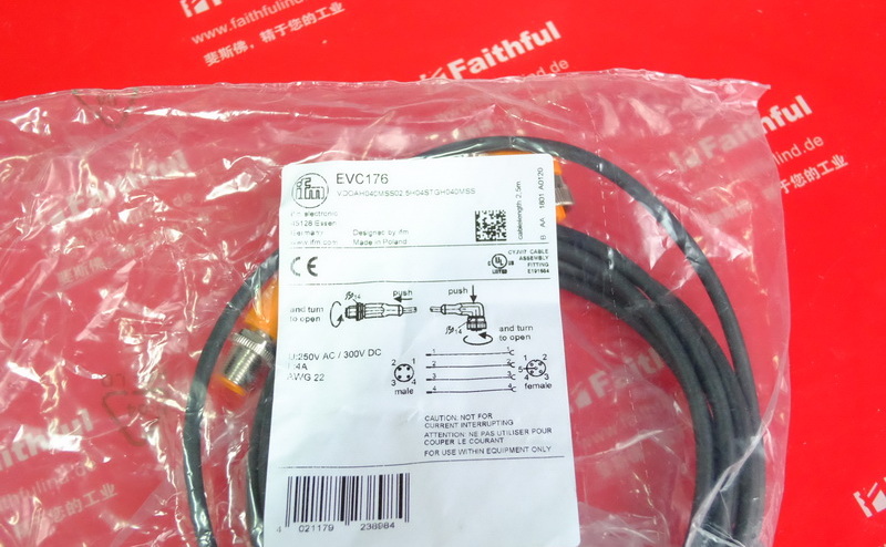 Ifm EVC176 IFM Connection Cable VDOAH040MSS02,5H04STGH040MSS