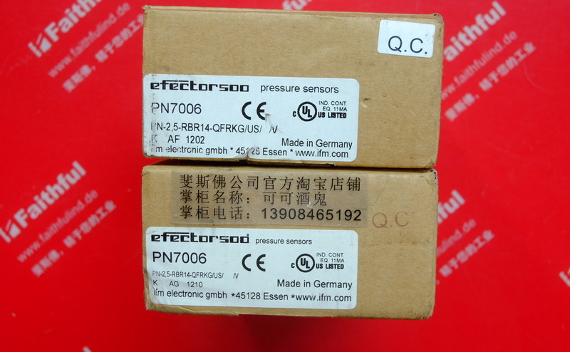 Ifm PN7006 IFM Pressure sensor PN-2 with display, 5-RBR14-QFRKG/US/ /V