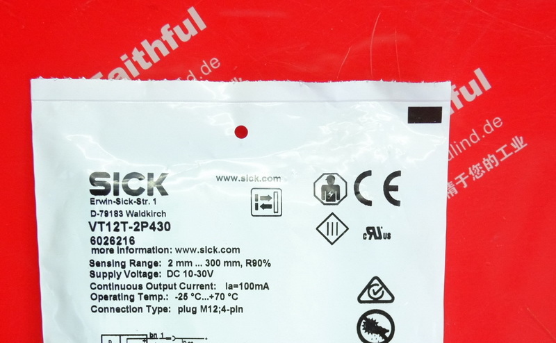 Sick VT12T-2P430 SICK Diffuse Reflectance Photoelectric Sensor 6026216