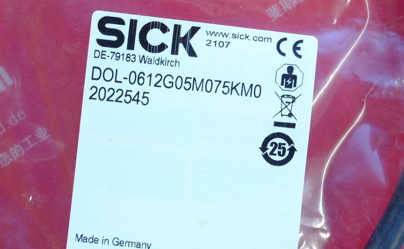 Sick 2022545 SICK Cable DOL-0612G05M075KM0 M26 12 Core 5m