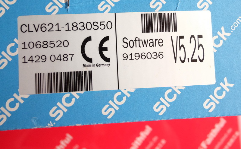 Sick CLV621-1830S50 SICK Industrial Barcode Scanning Sensor 1068520