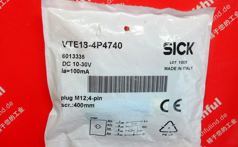 Sick VTE18-4P4740 SICK Cylindrical Photoelectric Sensor 6013335