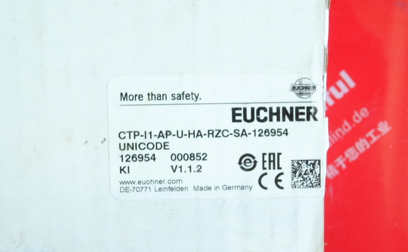 Euchner 126954 EUCHNERCTP-AP transponder coding safety switch CTP-I1-AP-U-HA-RZC-SA-126954 M12