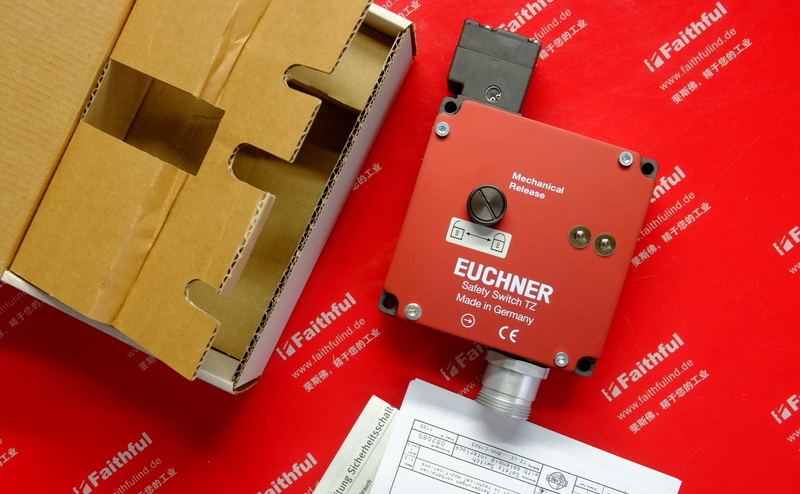 Euchner 082095 EUCHNERTZ series safety switch TZ1LE024BHA-C1903,MR10 round plug, auxiliary unlocking device