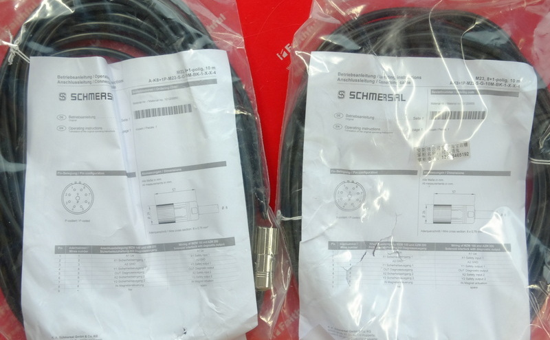 Schmersal 101209958 SCHMERSAL pre-routed cable A- K8 1P-M23-S-G-10M-BK-1-X-X-4