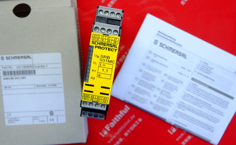 Schmersal 101190685 SCHMERSAL Safety Relay Module SRB031MC-24V/1,1SEC