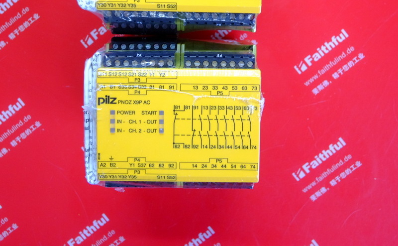 pilz 777606 PILZ safety relay module PNOZ X9P 24DC 24-240VACDC 7no