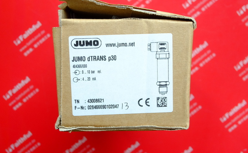 Jumo 43008621 JUMO Pressure Sensor dTRANS P30 404366-459-405-613-20-61/000 Pressure Transmitter