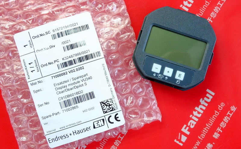 E H 71002865 ENDRESS HAUSER display module 71000082 VU340 71204229 Endress Hauser