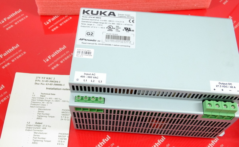 Kuka 00-109-802 KUKA New Control Cabinet Power Module APtronic 27V NT KRC2 00109802