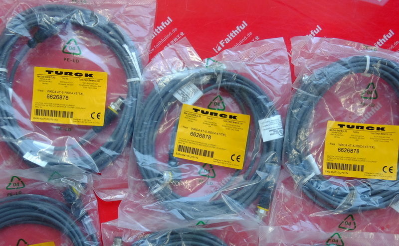 Turck 6626878 TURCK ACTUATOR AND SENSOR CABLE WKC4.4T-5-RSC4.4T PUR
