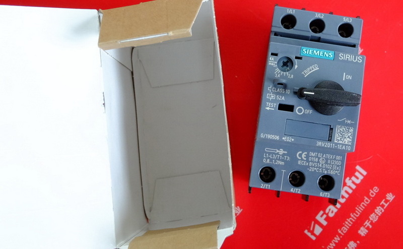 Siemens 3RV2011-1EA10 SIEMENS Plastic Case Circuit Breaker