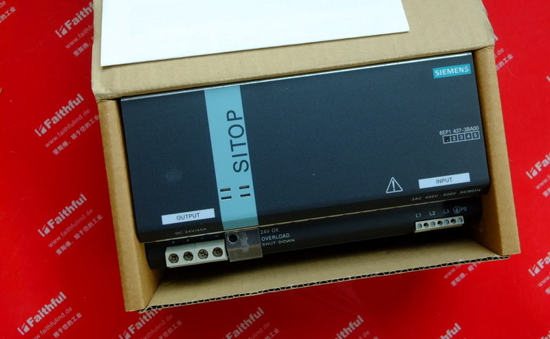 Siemens 6EP1437-3BA00 SIEMENS power supply module SITOP DC24V 40A