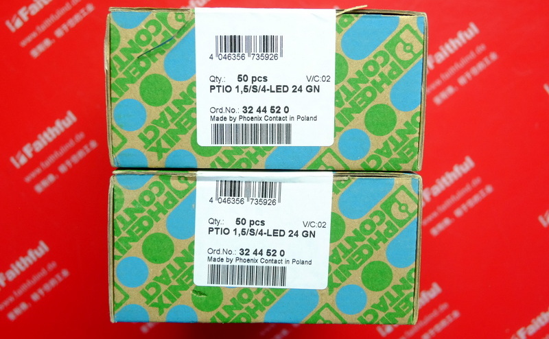 Phoenix Contact 3244520 PHOENIX CONTACT Starter Actuator Terminal Blocks PTIO 1,5/S/4-LED