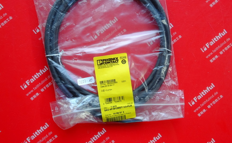 Phoenix Contact 1408813 PHOENIX CONTACT power cord SAC-4P-M12MST/ 2,0-PUR