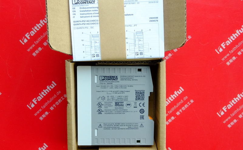 Phoenix Contact 2904598 PHOENIX CONTACT power supply QUINT4-PS/1AC/24DC/2.5/SC