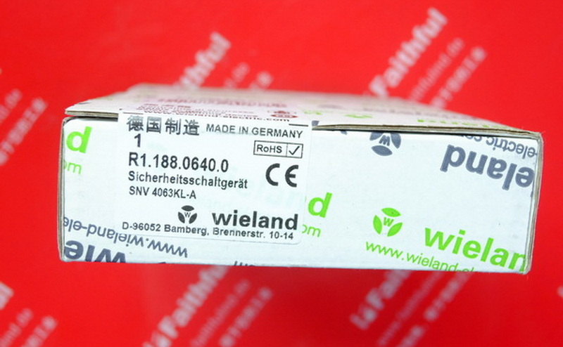 Wieland R1.188.0640.0 Weilang's new safety-related circuit device monitoring equipment SNV4063KL-A 30S DC 24V (A)