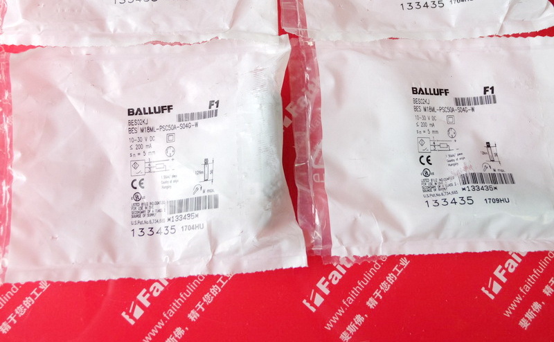 Balluff BES02KJ BALLUFF Inductive Attenuation Coefficient 1 Sensor BES M18ML-PSC50A-S04G-W