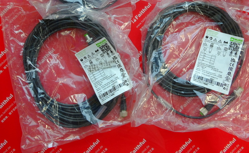 Murr-Elektronik 7000-40021-6340700 MURR connection line M12 4-core male and female head 7 m