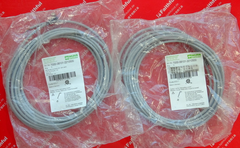 Murr-Elektronik 7000-08101-2210500 MURR Connection Line M8 4 Core 5 m PUR