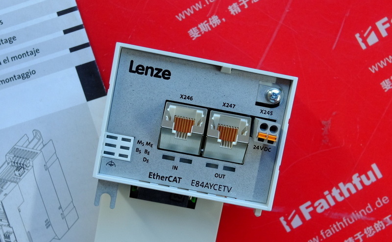 Lenze E84AYCETV LENZE inverter communication module EtherCAT 13563070