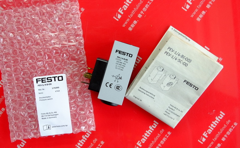 Festo 175250 FESTO Pressure Switch PEV-1/4-B-OD