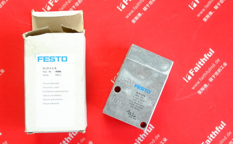 Festo 9984 FESTO pneumatic valve VL/O-3-1/4