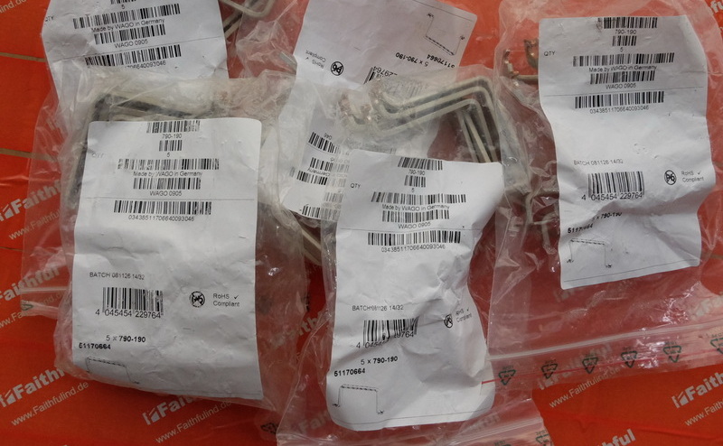 Wago 790-190 WAGOU bus bar; Cu 10mm x 3mm; For 5 I/O; For 750 series I/O modules; Silver