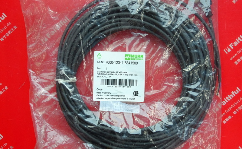 Murr Elektronik 7000-12341-6341500 MURR Connection Line M12 4 Core 15 m