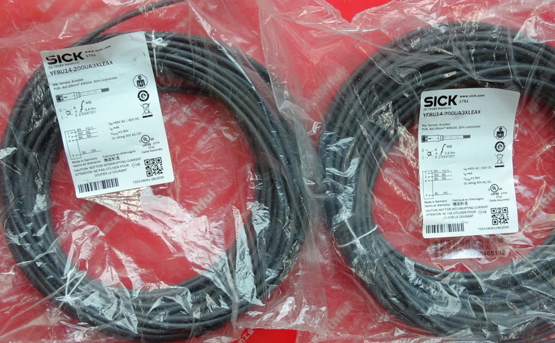 Sick YF8U14-200UA3XLEAX SICK Cable 2095582 M8 4 Core 20 m