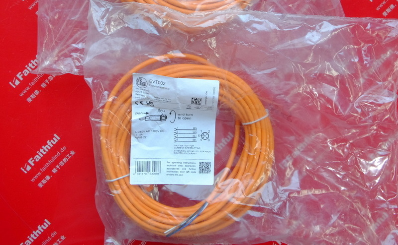 Ifm EVT002 IFM with socket connection cable ADOGH040VAS0010E04 M12 4 core 10 m