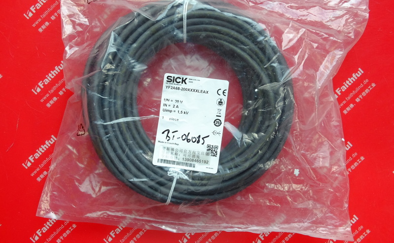 Sick YF2A68-200XXXXLEAX SICK Cable 6032451 M12 8 Core 20 m Shielded
