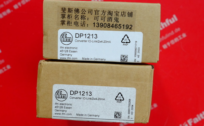 Ifm DP1213 IFM Converter IO-Link - 4 ... 20 mA Converter IO-Link/2x4-20mA