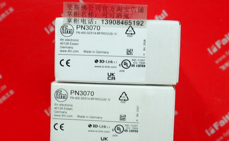 IFM PN3070 IFM Pressure sensor with display PN-400-SER14-MFRKG/US/ /V