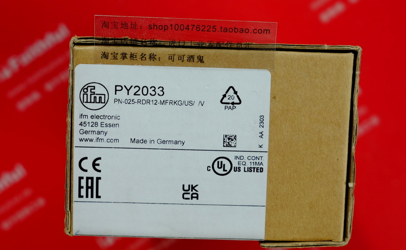 IFM PY2033 IFM Pressure sensor with display PN-025-RDR12-MFRKG/US/V