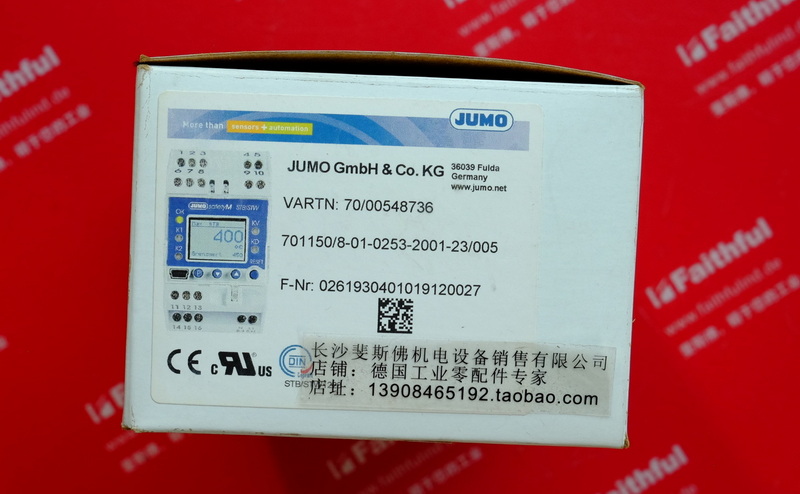 JUMO 00548736 JUMO New Temperature Control Instrument 701150/8-01-0253-2001-23/005